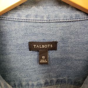 Talbots Tops - Womens cotton denim button down long sleeve shirt Talbots Tops - Womens cotton denim button down long sleeve shirt